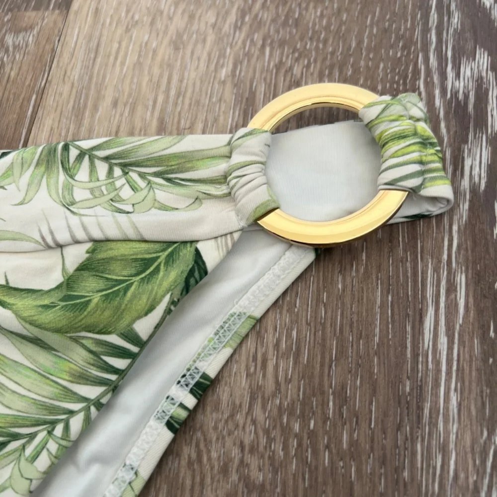 Monday Swimwear Palm Print Bikini SET Size S